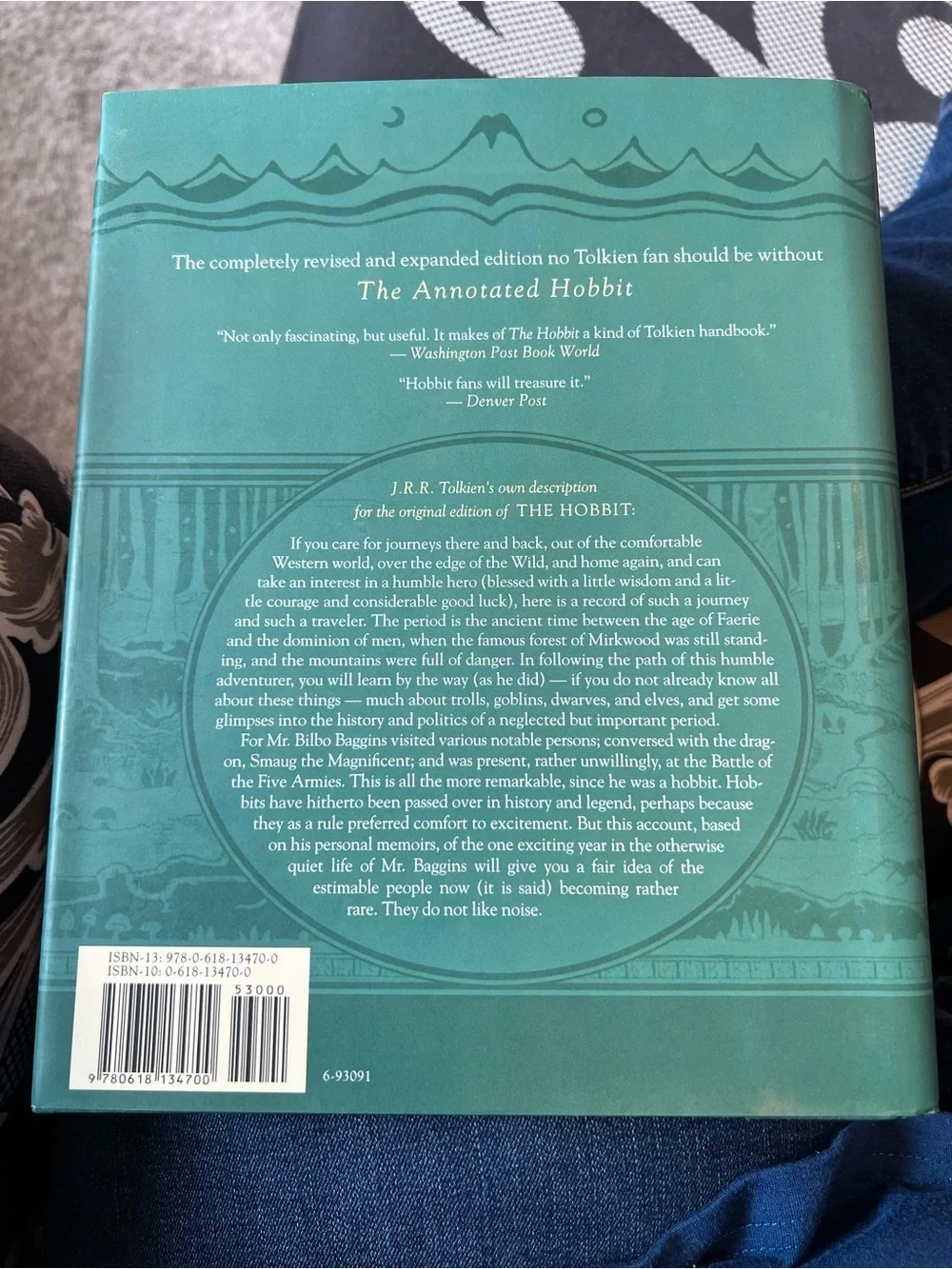 J.R.R. Tolkien The Annotated Hobbit - Green Cover